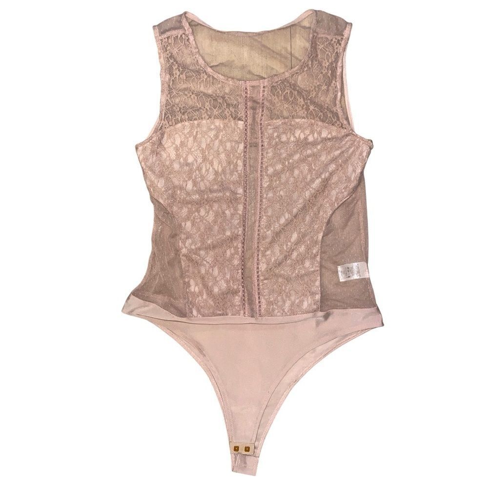 Stella Luce Pink Lace Bodysuit
